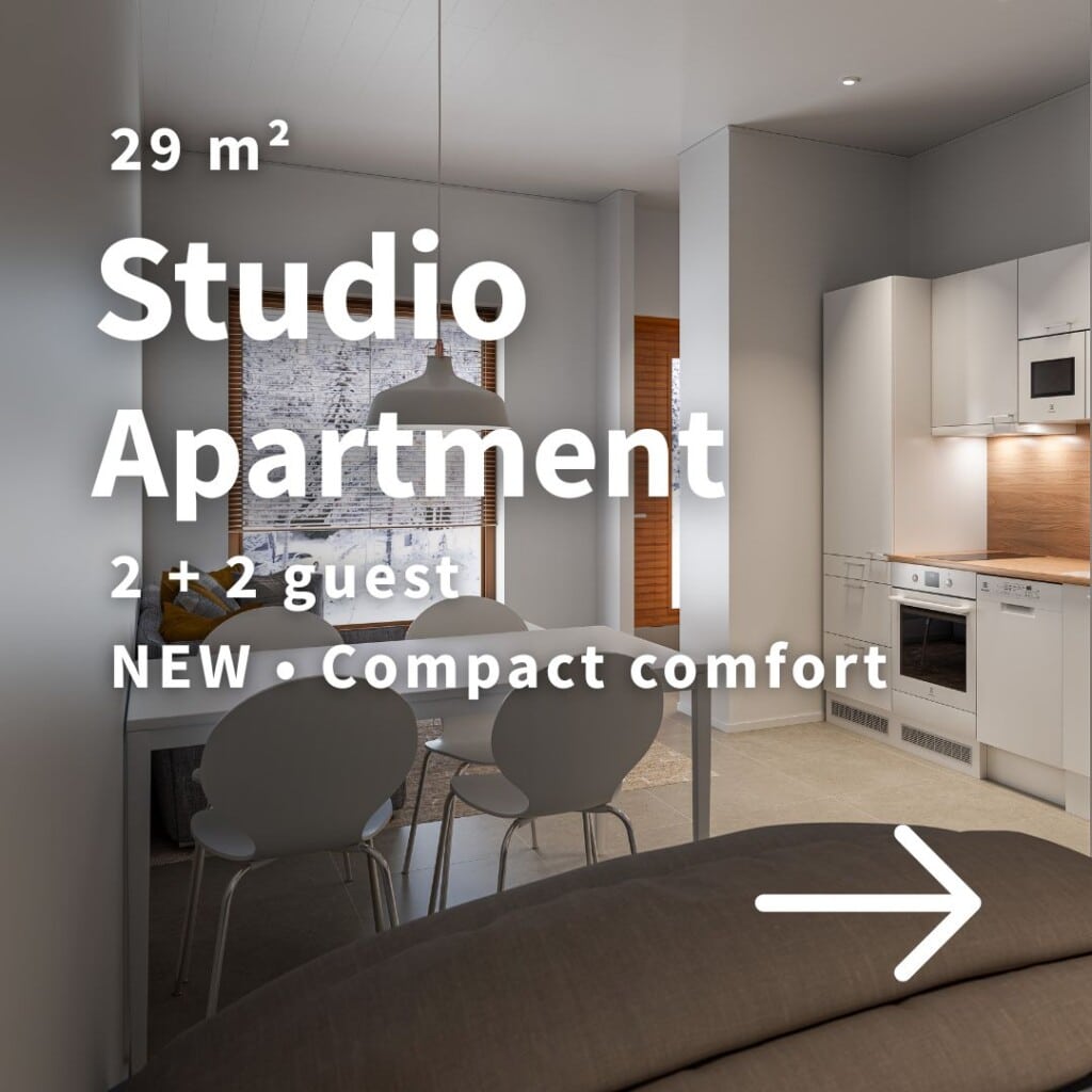 Rukariutta Superior Apartment
29 m2, accommodates 2 + 2 guests
New - Opening November 2026
Compact comfort