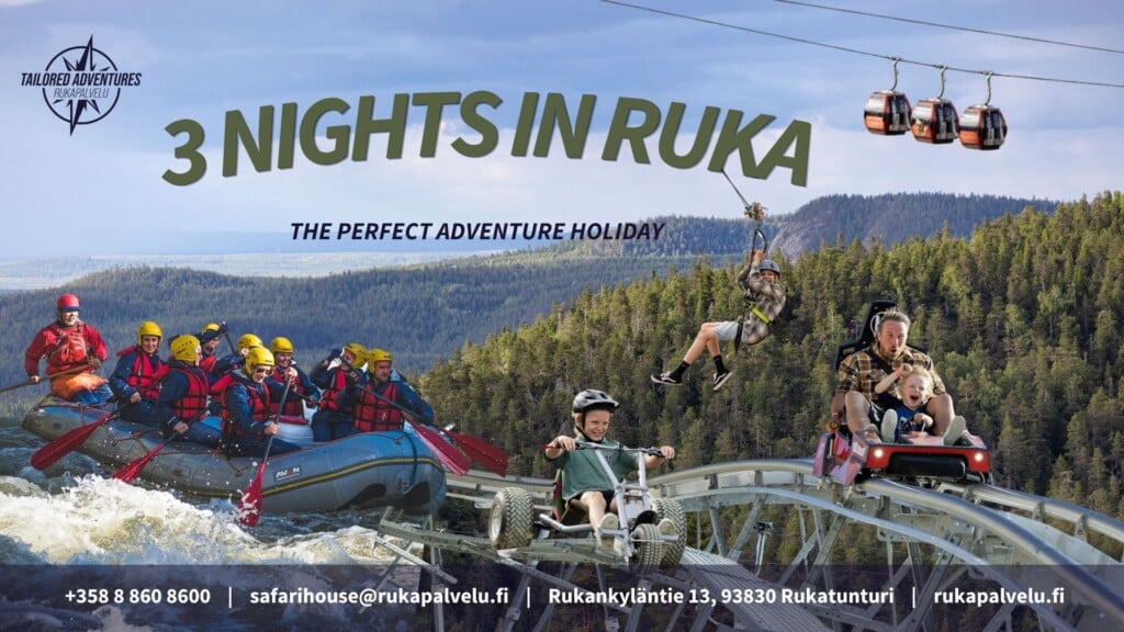 Rafting Adventure & Wilderness Lunch | Unlimited Fun with the Ruka Fun Pass | 3 Nights in a Rukariutta Apartment