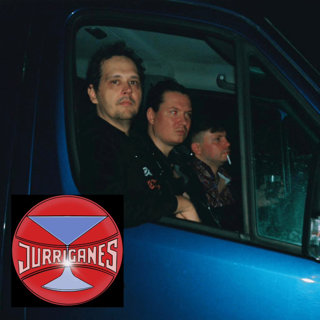 Jurriganes-yhtyeen promokuva Ravintola Zonen keikkakalenterissa.