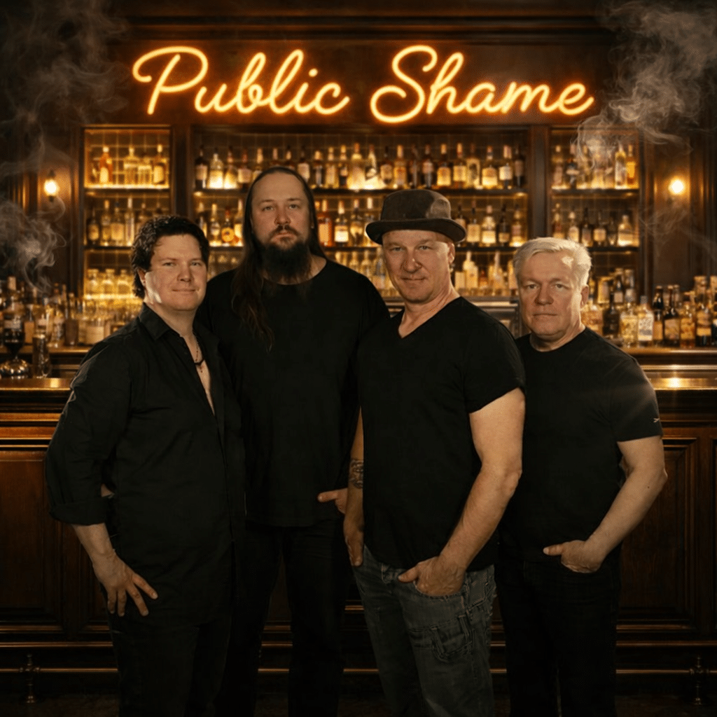 Promokuva Public Shamen keikoista Ravintola Zonessa Rukalla